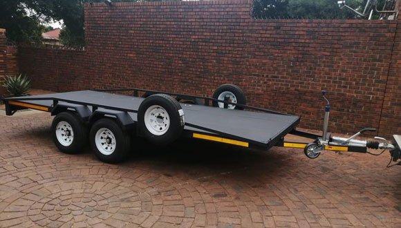 etr 5m double axle car trailer